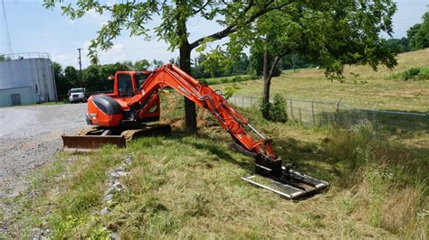 mini excavator brush hog attachments|shredder attachment for mini excavator.